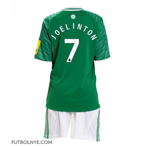 Camiseta Newcastle United Joelinton #7 Visitante Equipación para niños 2025-26 manga corta (+ pantalones cortos)